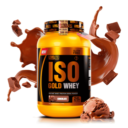 Proteina Iso Gold Whey 1100g - Chocolate | Level Pro