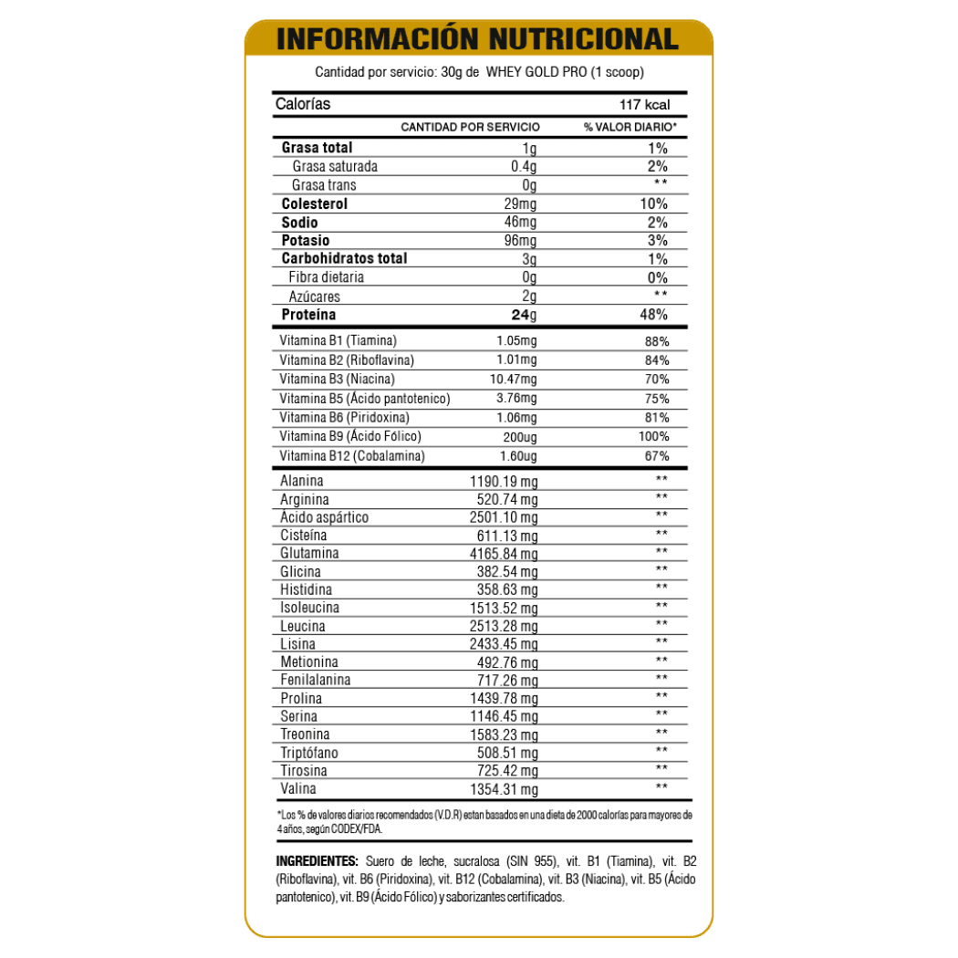 proteina whey Gold pro 3000g - Gold level pro (2)