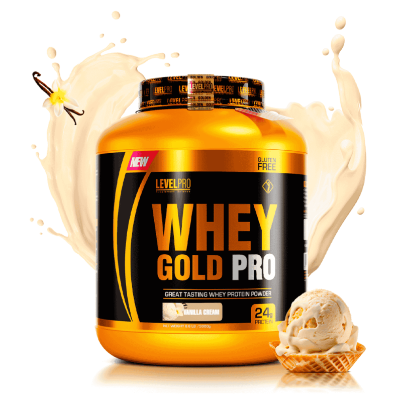Proteina Whey Gold Pro 3000g - Vainilla | Level Pro