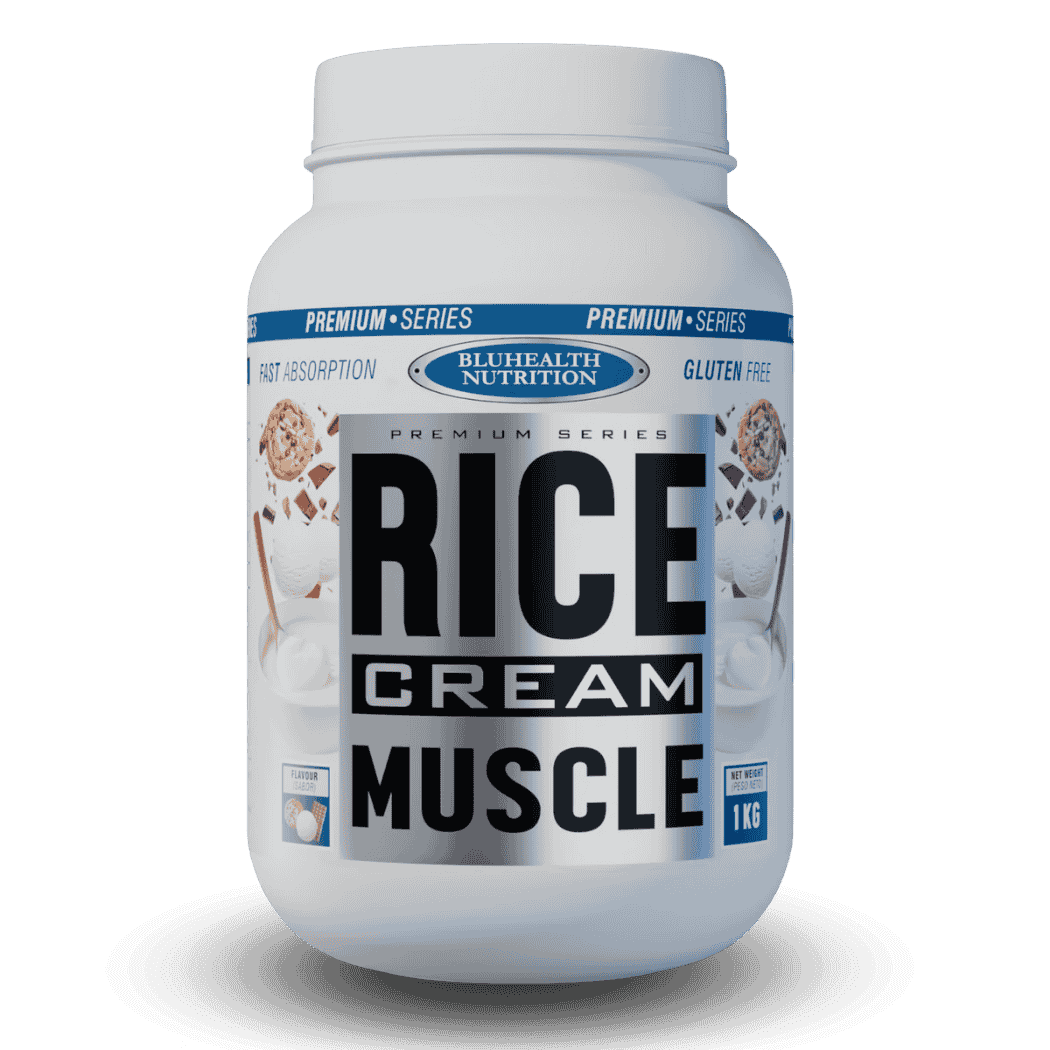 Crema de Arroz BlueHealth Nutrition 1KG - Fuente de energía natural en presentación práctica - Libre de lactosa y azúcares añadidos