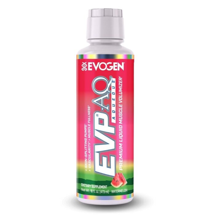 Evogen EVP AQ 473 ml sabor sandía – pre entrenamiento líquido, presentación del producto
