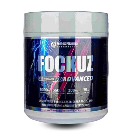 Fortex Pharma Fockuz – preentrenamiento en polvo de 300 g, presentación del producto