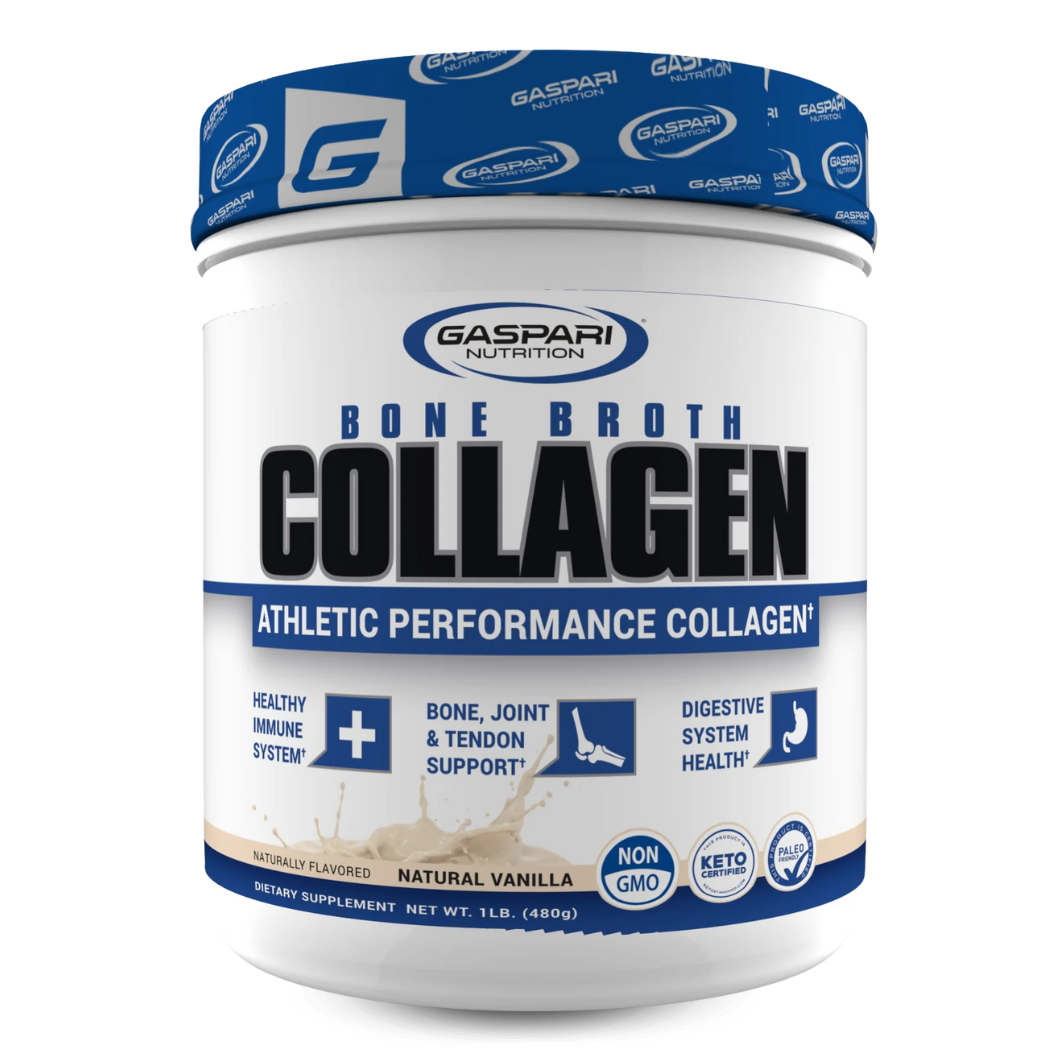 Caldo de huesos con colágeno Gaspari Nutrition en polvo – suplemento para complementar alimentación y rutina deportiva