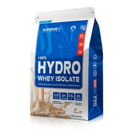 Proteína 100% Hydro Whey Isolate 5.5 lb – Supreme Nutrition