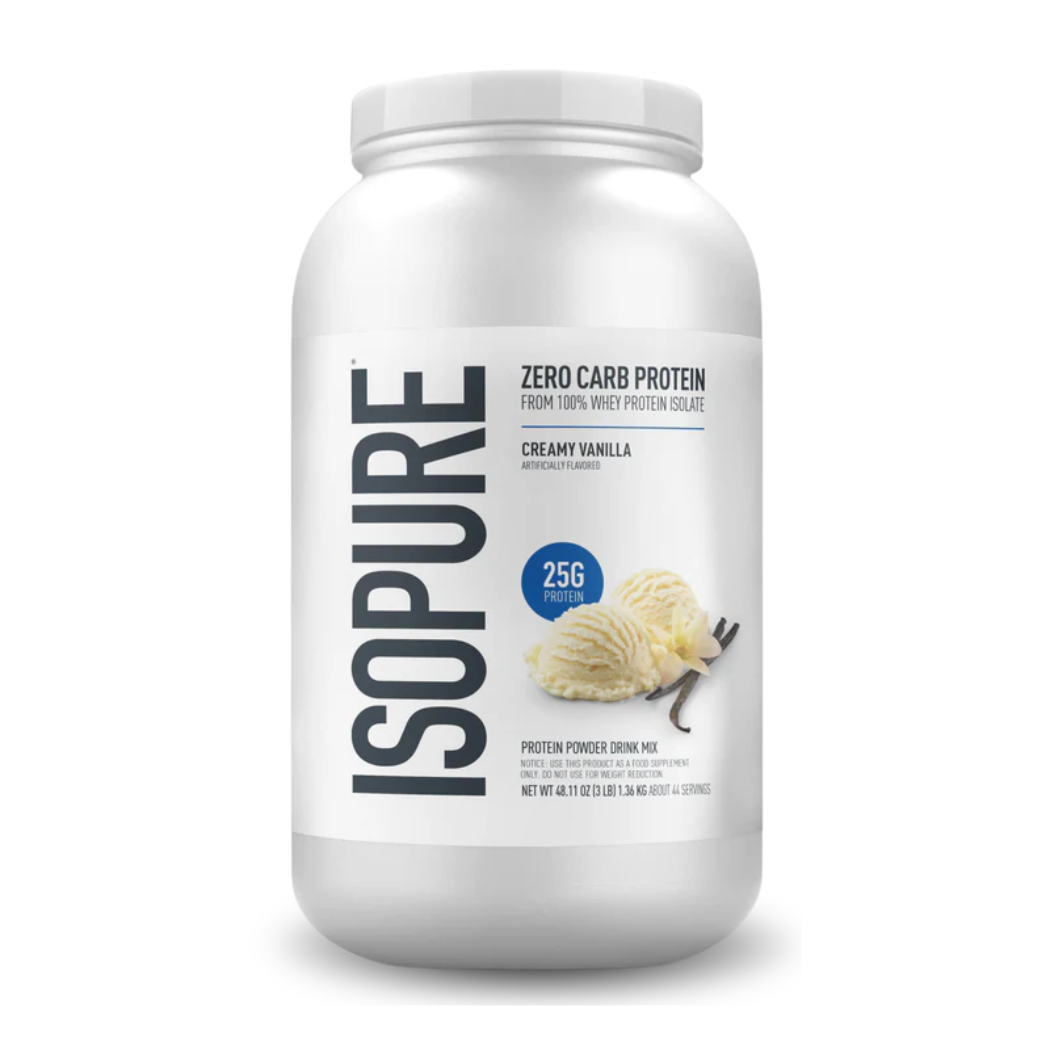 Isopure Zero Carb 3LB proteína aislada sabor vainilla