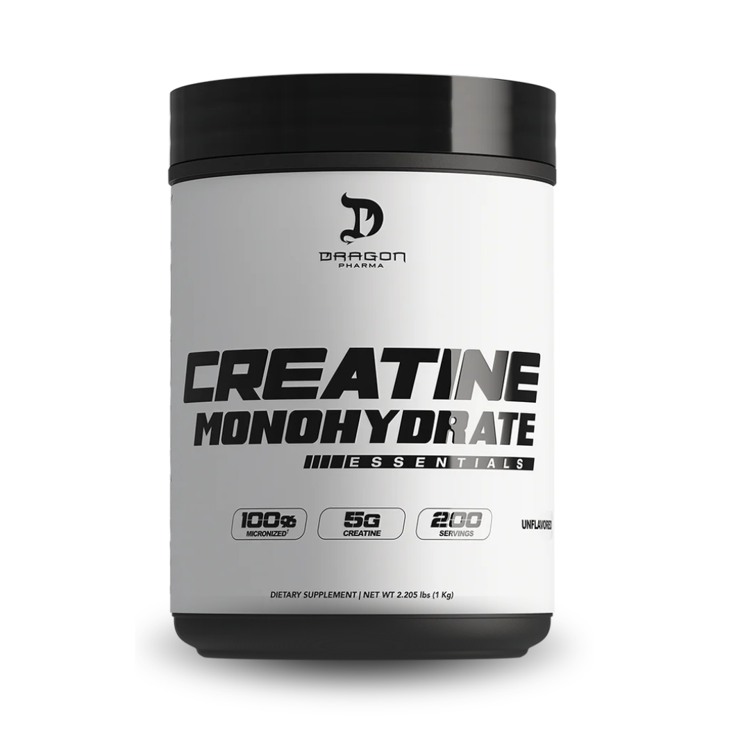 Creatina Monohidratada Dragon Pharma 1 kg 200 servicios